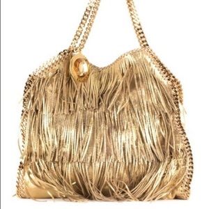 Stella McCartney Gold Fringe Falabella Tassel Tote Bag